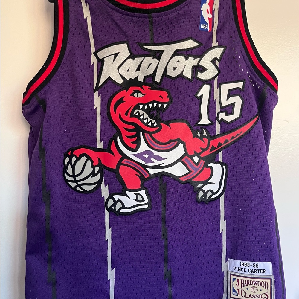 #15 Vince Carter - Mitchell & Ness Purple Raptors Jersey Iconic Throwback